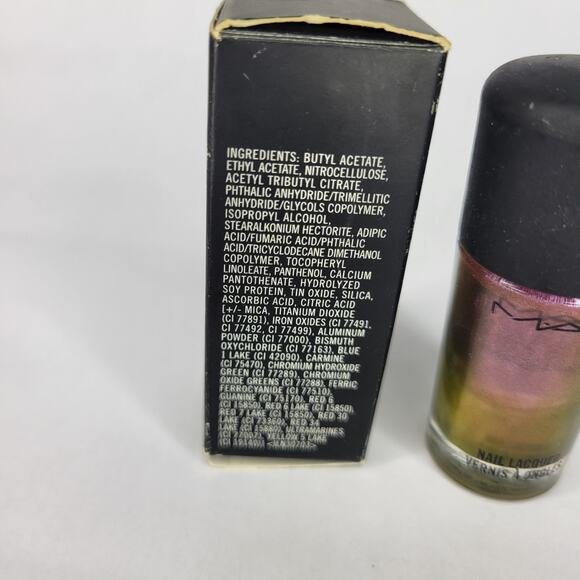MAC Nail Lacquer "Toast of the Town" Glitter Holographic Rainbow Shimmer - Picture 8 of 9